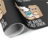 Wir kneten Hefe andere lustige Backpistolen dunkle Geschenkpapier (Rolleneckpunkt)