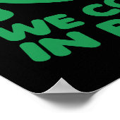 Wir kommen in die Alien des Friedens Poster (Ecke)