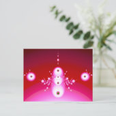 Wir kommen in Frieden Niedliche Abstrakte Außerird Postkarte (Stehend Vorderseite)