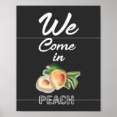 Wir kommen in Peach Poster (Vorne)
