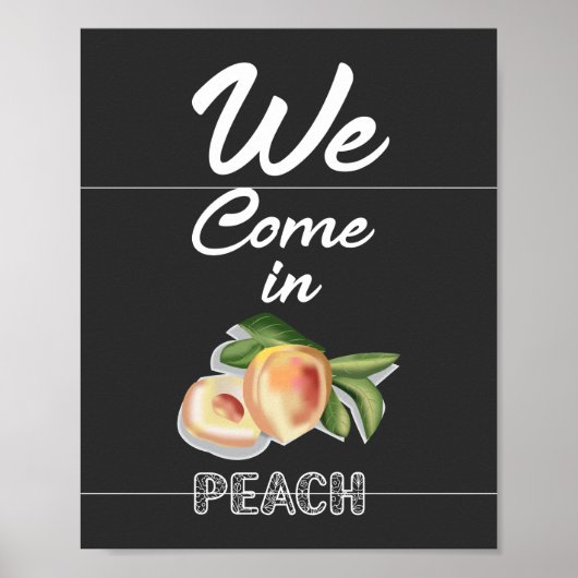 Wir kommen in Peach Poster (Vorne)