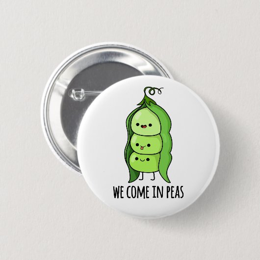 Wir kommen in Peas Funny Pea Puff Button (Vorne & Hinten)