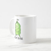 Wir kommen in Peas Funny Pea Puff Kaffeetasse (Vorderseite Links)