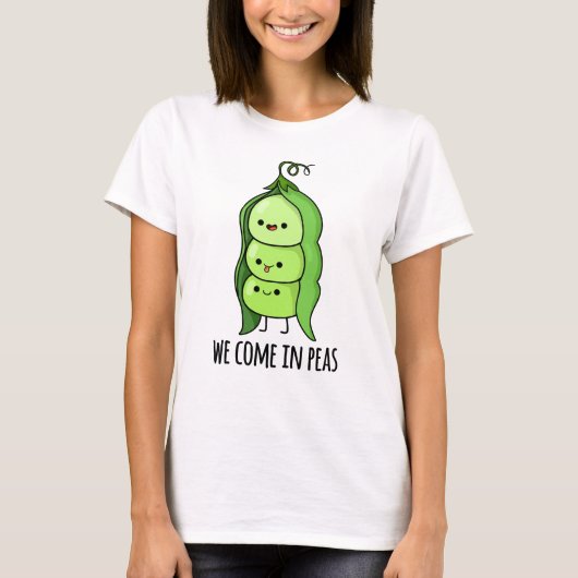 Wir kommen in Peas Funny Pea Puff T-Shirt (Vorderseite)