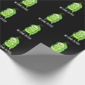 Wir kommen in Peas Funny Pea Pun Dark BG Geschenkpapier (Ecke)