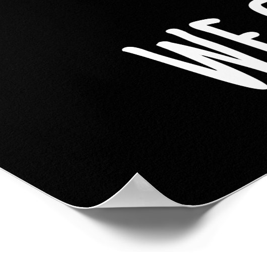 Wir kommen in Peas Funny Pea Pun Dark BG Poster (Ecke)