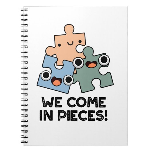 Wir kommen in Pieces Funny Jigsaw Pub Notizblock (Vorderseite)