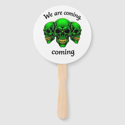 Wir kommen: Power und Angst in einem Design Fächer (Rückseite)