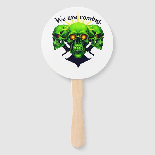 Wir kommen: Power und Angst in einem Design Fächer (Vorderseite)