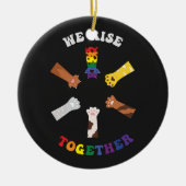 Wir kommen zusammen | Paw Print | DIVERSITY | Einh Keramik Ornament (Vorne)