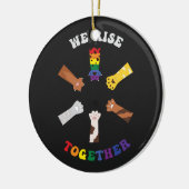 Wir kommen zusammen | Paw Print | DIVERSITY | Einh Keramik Ornament (Links)