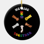 Wir kommen zusammen | Paw Print | DIVERSITY | Einh Keramik Ornament (Hinten)