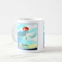 Wir können alle den Himmel, Fallschirmspringen, Ih