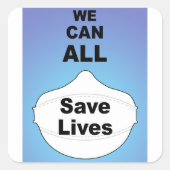 Wir können alle Leben Vinyl Aufkleber gerettet (Vorderseite)