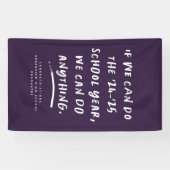 Wir können alles tun, 2021 Abschluss lila Banner (Horizontal)