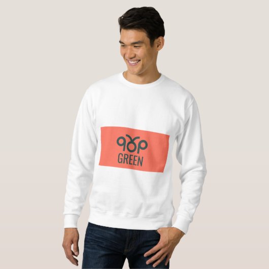 Wir können anders sein, aber grüne Denkweise leben Sweatshirt (Vorne ganz)