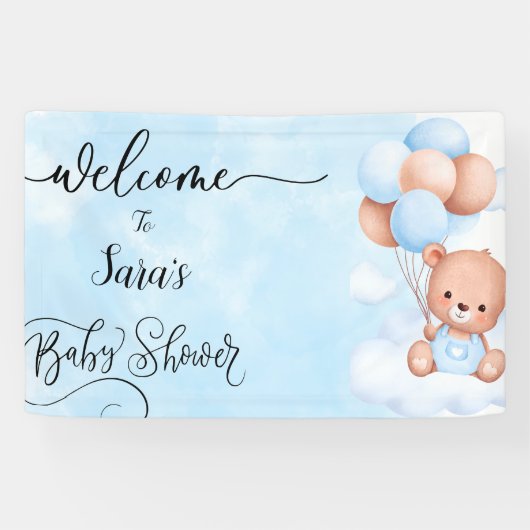 Wir können Baby Baby-Duschbanner frühzeitig abwart Banner (Horizontal)