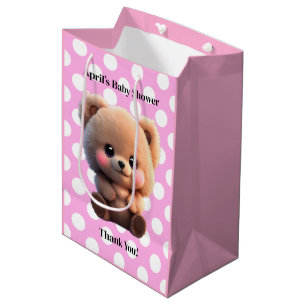 Wir können Baby Shooting Teddy Bär Punkt Mittlere Geschenktüte