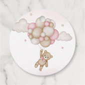 Wir können Babyduschbegleitertags frühzeitig abwar Geschenkanhänger (Rückseite)