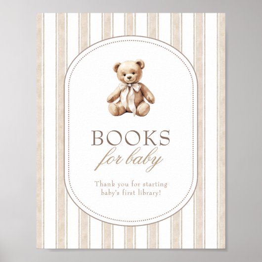 Wir können Babyduschbücher für Babysignatur abwart Poster (Vorne)