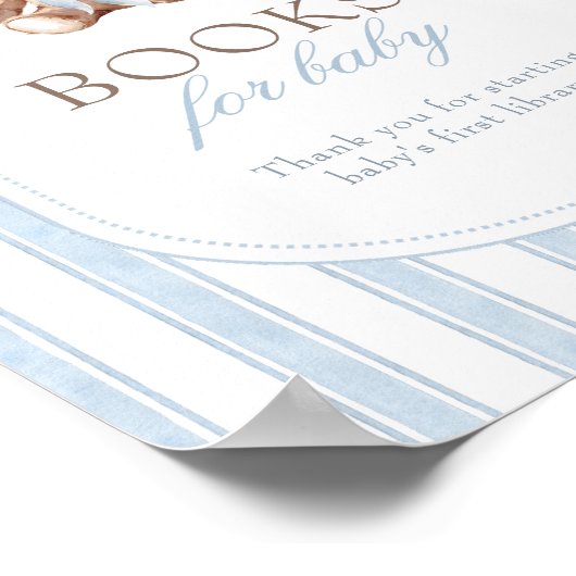 Wir können Babyduschbücher für Babysignatur abwart Poster (Ecke)