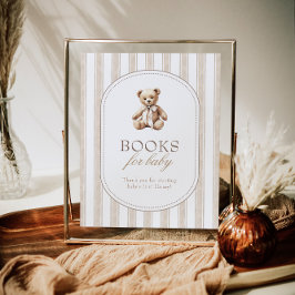 Wir können Babyduschbücher für Babysignatur abwart Poster