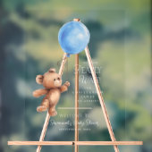 Wir können Babydusche frühzeitig abwarten Acrylschild (Neutral)