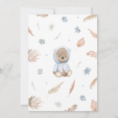 Wir können Babydusche frühzeitig abwarten Einladung (Rückseite)