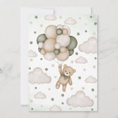 Wir können Babydusche frühzeitig abwarten Einladung (Rückseite)