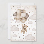 Wir können Babydusche frühzeitig abwarten Einladung (Rückseite)