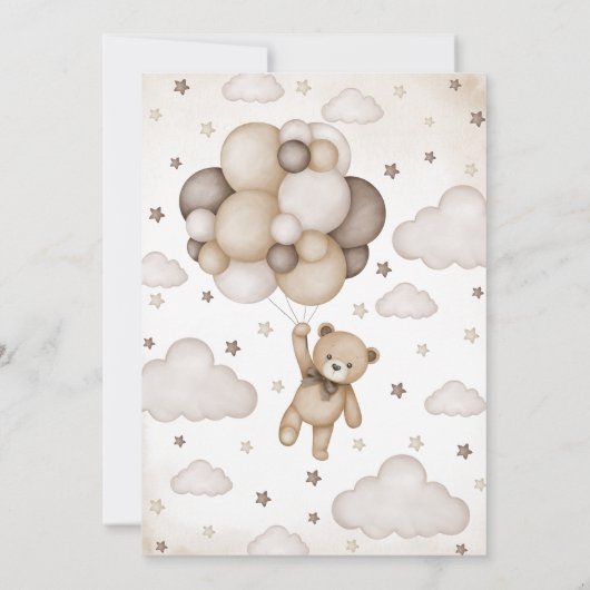 Wir können Babydusche frühzeitig abwarten Einladung (Rückseite)