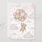 Wir können Babydusche frühzeitig abwarten Einladung (Rückseite)