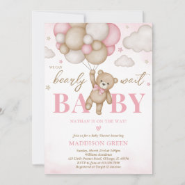 Wir können Babydusche frühzeitig abwarten Einladung