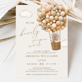 Wir können Babydusche frühzeitig abwarten Einladung