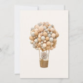 Wir können Babydusche frühzeitig abwarten Einladung (Rückseite)