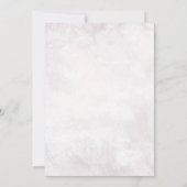 Wir können Babydusche frühzeitig abwarten Einladung (Rückseite)