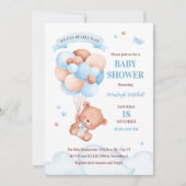 Wir können Babydusche frühzeitig abwarten Einladung (Vorderseite)