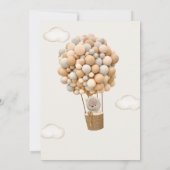 Wir können Babydusche frühzeitig abwarten Einladung (Rückseite)