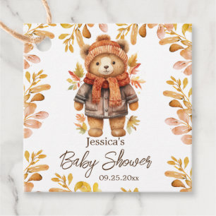 Wir können Babydusche frühzeitig abwarten Geschenkanhänger