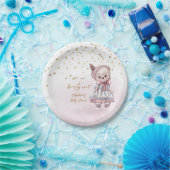 Wir können Babydusche frühzeitig abwarten Pappteller (Party)