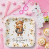 Wir können Babydusche frühzeitig abwarten Pappteller (Party)