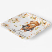 Wir können Babydusche frühzeitig abwarten Pappteller (Gewinkelt)