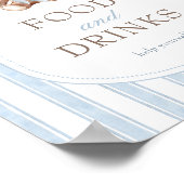 Wir können Babydusche frühzeitig abwarten. Poster (Ecke)