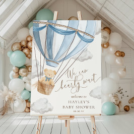 Wir können Babydusche frühzeitig abwarten Poster