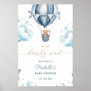 Wir können Babydusche frühzeitig abwarten Poster