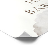 Wir können Babydusche frühzeitig abwarten Poster (Ecke)