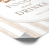 Wir können Babydusche frühzeitig abwarten. Poster (Ecke)