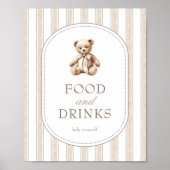 Wir können Babydusche frühzeitig abwarten. Poster (Vorne)