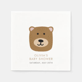 Wir können Babydusche frühzeitig abwarten Serviette