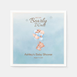 Wir können Babydusche frühzeitig abwarten Serviette